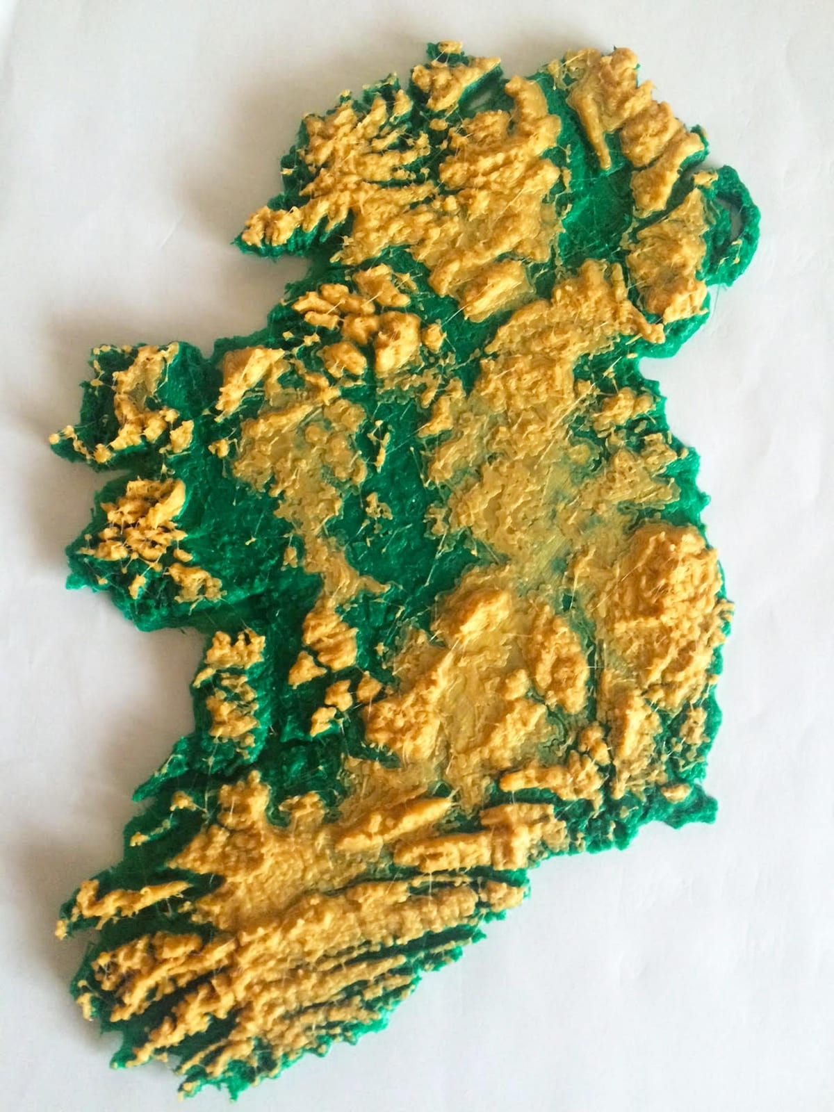 mapa de 3d mapa d'irlanda