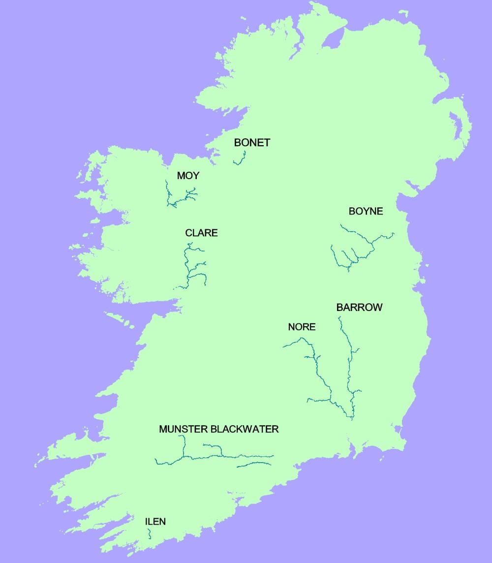 mapa de blackwater riu irlanda