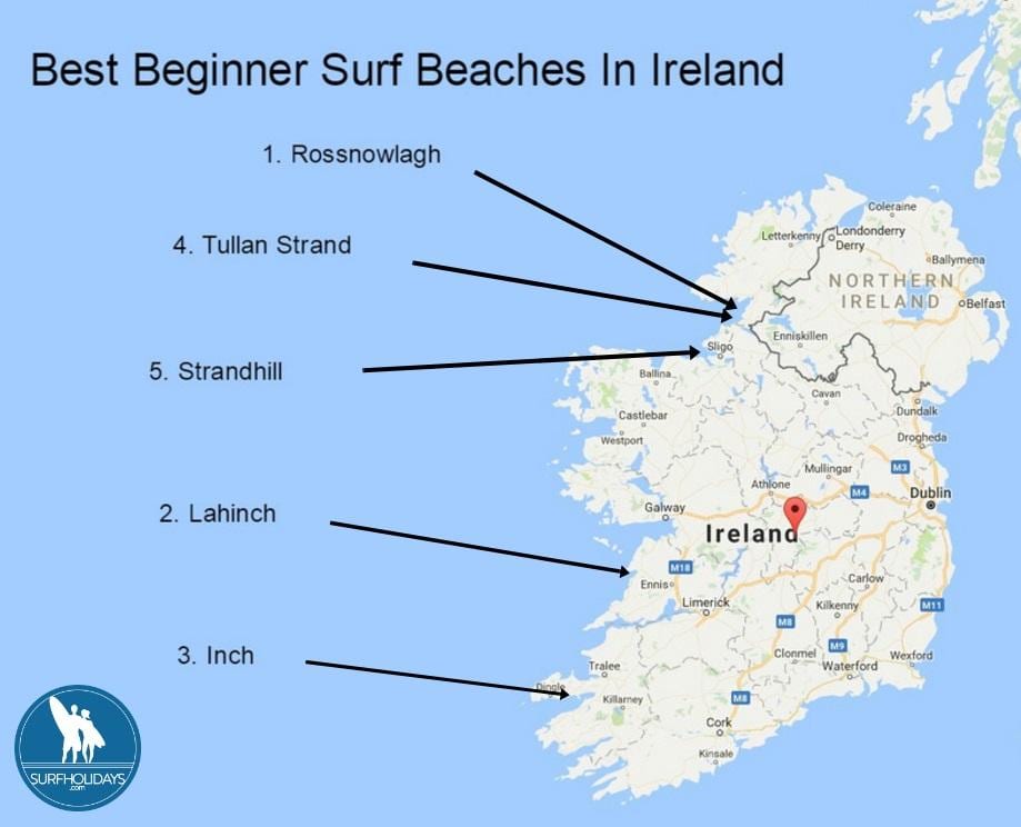 mapa de navegació a irlanda