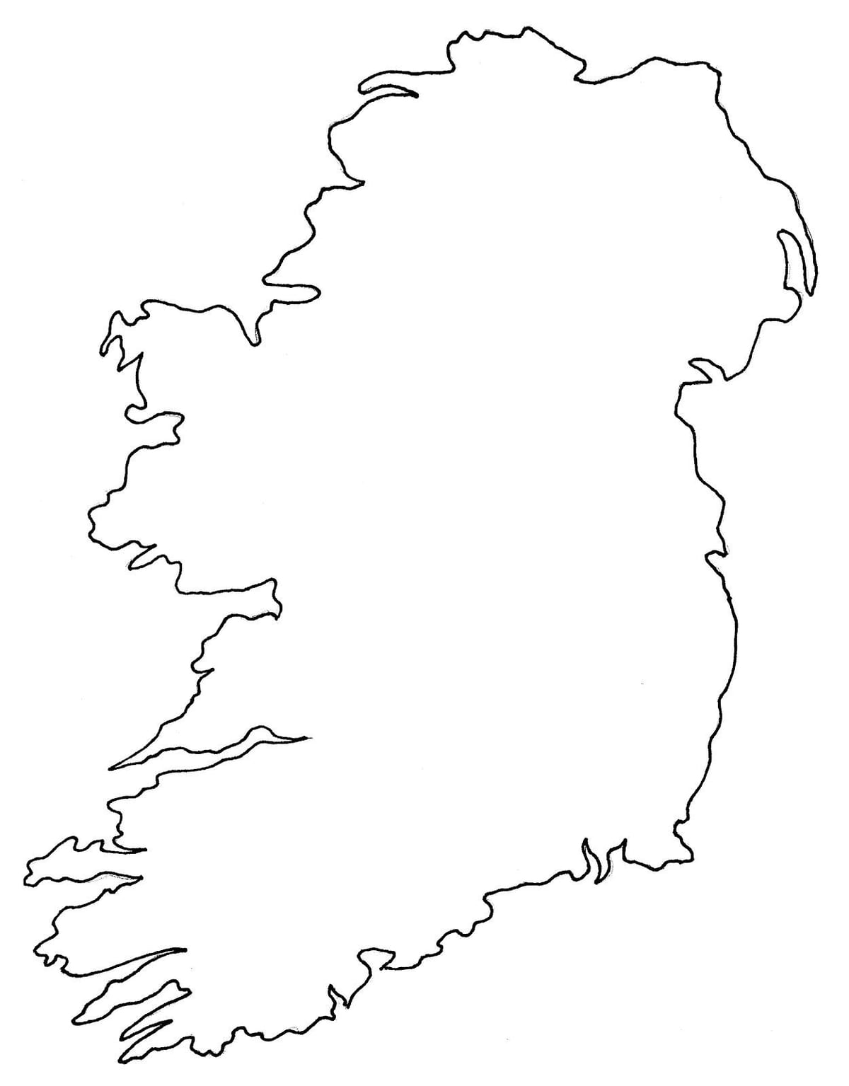 mapa buit d'irlanda