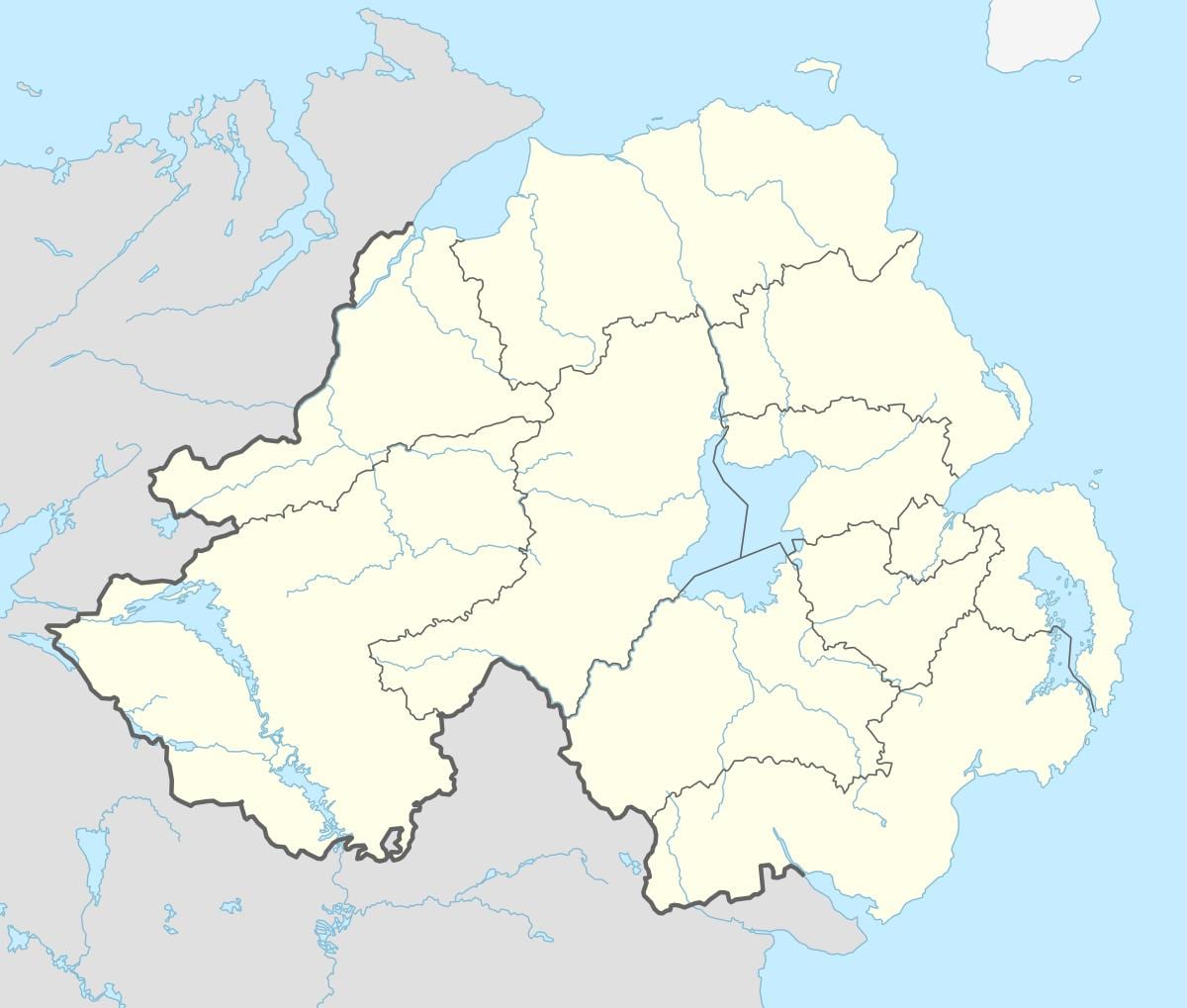 mapa d'irlanda del nord platges 