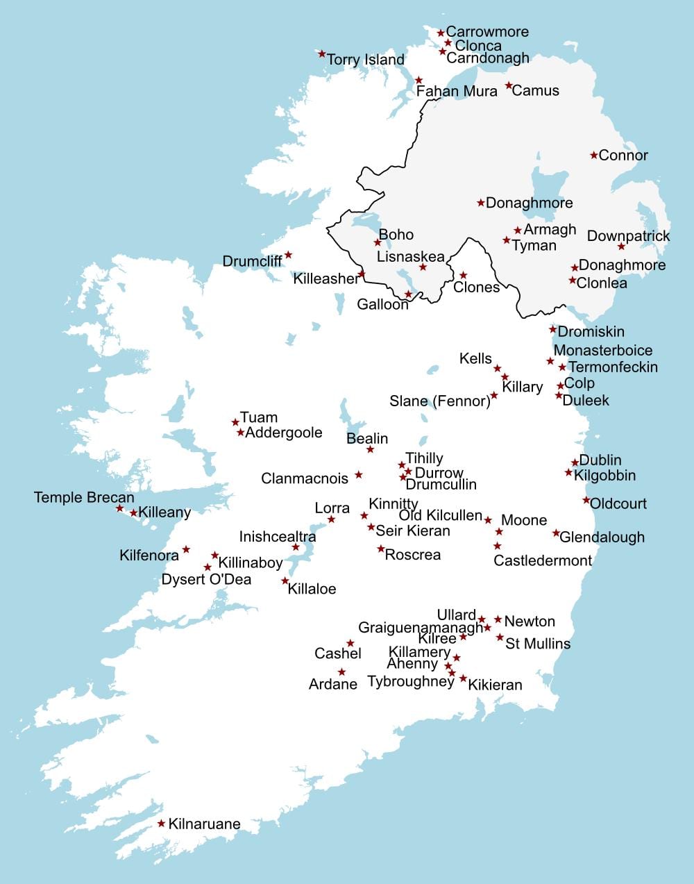 irlanda mapa turístic
