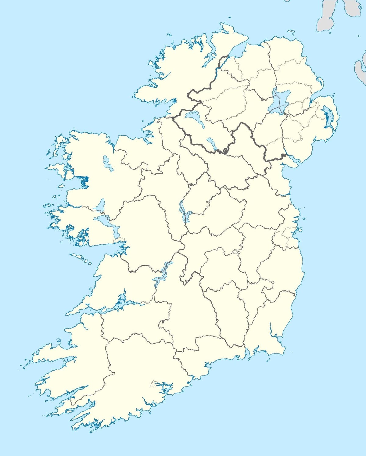 mapa de les illes d'irlanda
