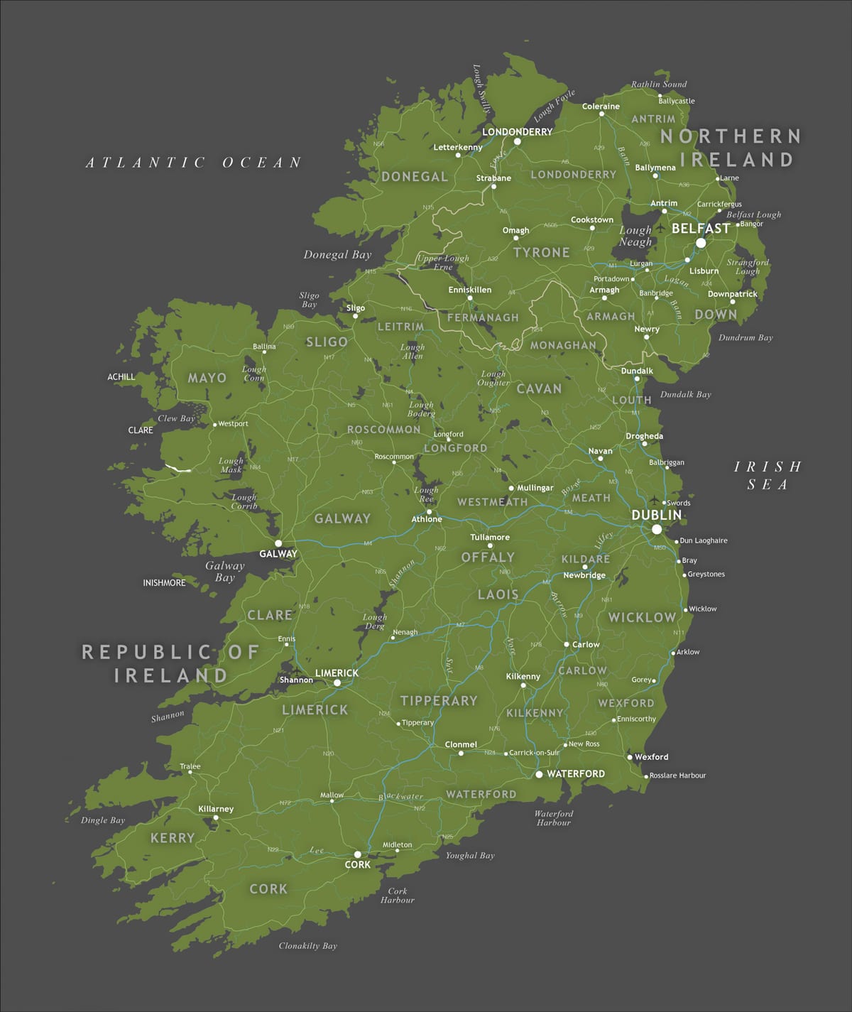 representant d'irlanda mapa