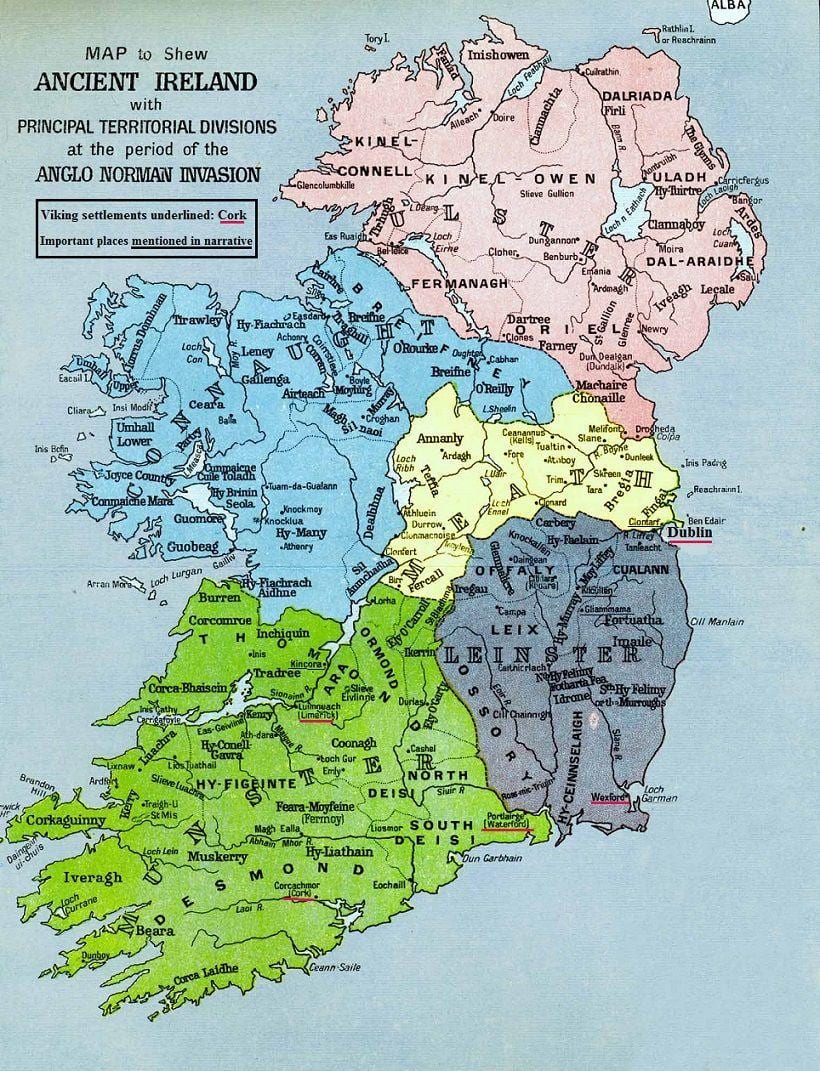 mapa de megalític irlanda 