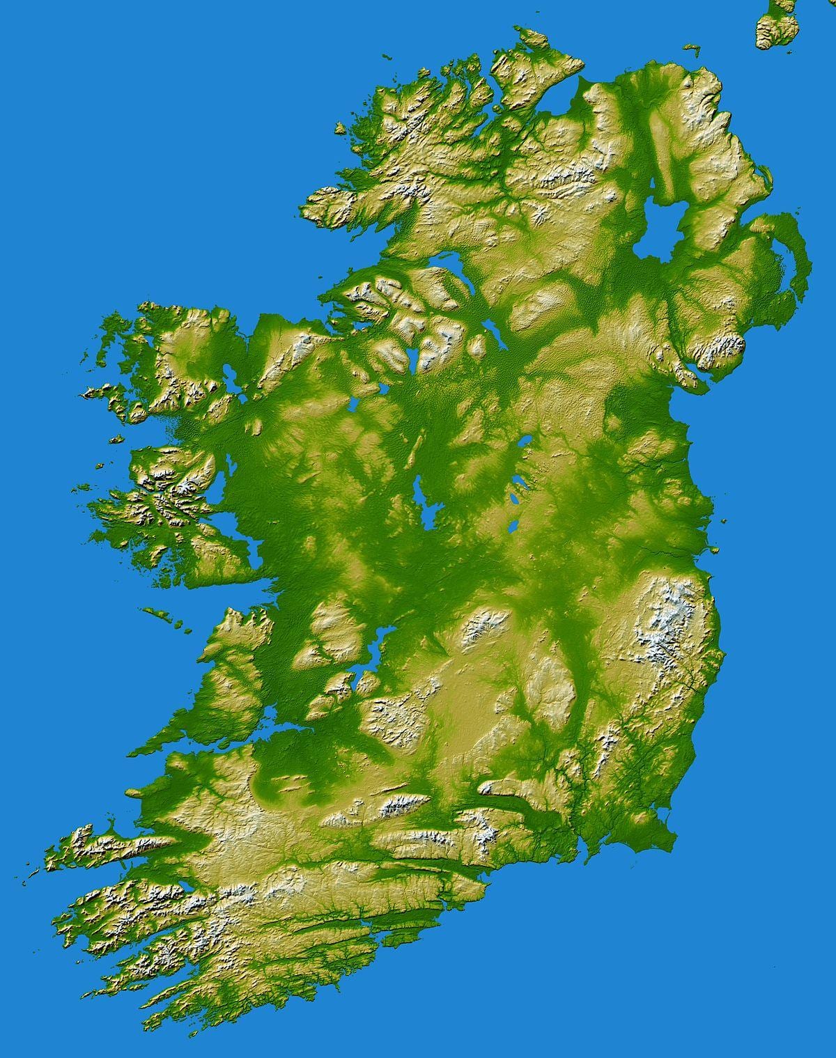 irlanda serres mapa