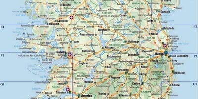 Mapa de din a4 mapa d'irlanda