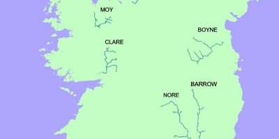 Mapa de blackwater riu irlanda