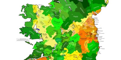 Mapa del clan mapa d'irlanda