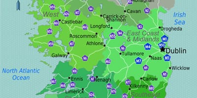 Mapa de colors mapa d'irlanda