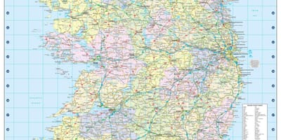 Mapa de distància mapa irlanda