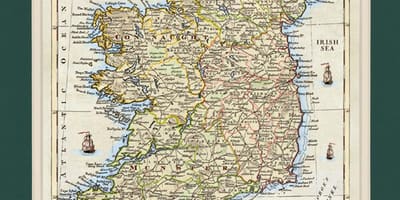 Mapa de emmarcat mapa d'irlanda
