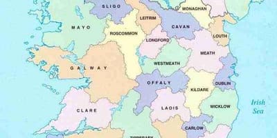 Mapa d'irlanda, b&b