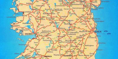 Carretera lliure mapa d'irlanda