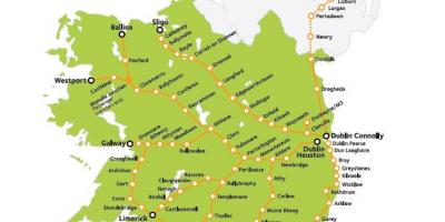 Ferrocarril viatges a irlanda mapa