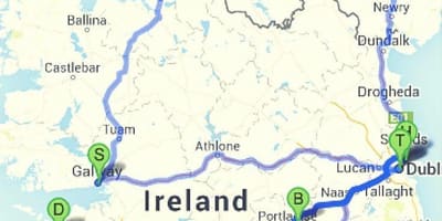 Llocs per visitar irlanda mapa