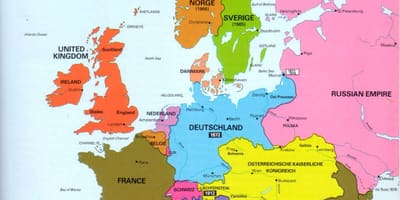 Mapa d'irlanda i europa