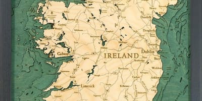 Mapa d'irlanda mapa de l'art