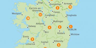 Irlanda en el mapa