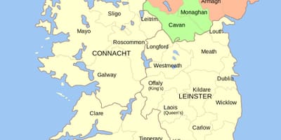 Mapa d'irlanda llocs d'interès