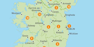 Mapa de regions d'irlanda 