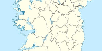 Mapa de les illes d'irlanda