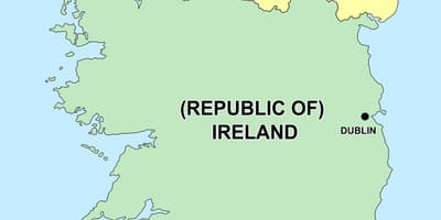  mapa d'irlanda del nord i la república d'irlanda