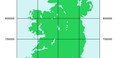 Mapa de coordenades irlanda