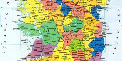 Gran mur mapa d'irlanda