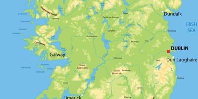 Relleu mapa d'irlanda