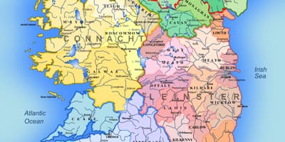 Irlanda mapa de les atraccions turístiques