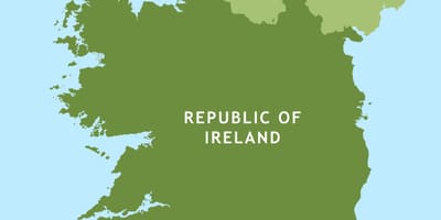Mapa de carreteres de la república d'irlanda