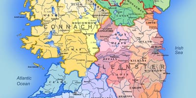 Mapa dels rius d'irlanda mapa per a nens